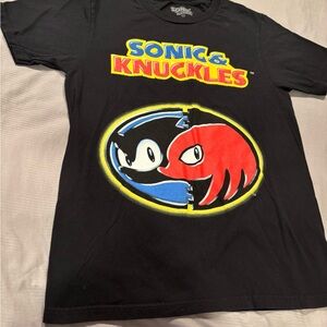 Sonic & Knuckles Black Kids T-Shirt New without tags